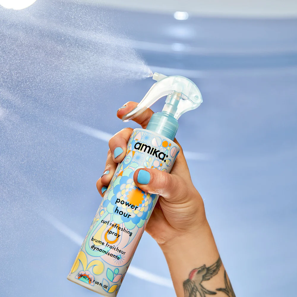 Power hour curl hair refreshing spray